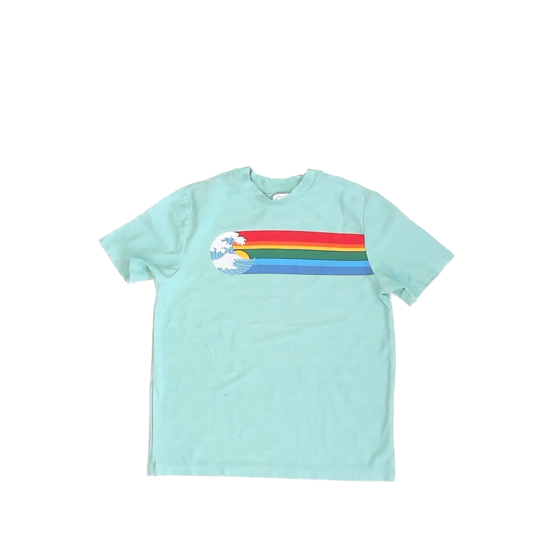 Hanna Andersson Boys Teal Athletic Top Size: 5T Teal