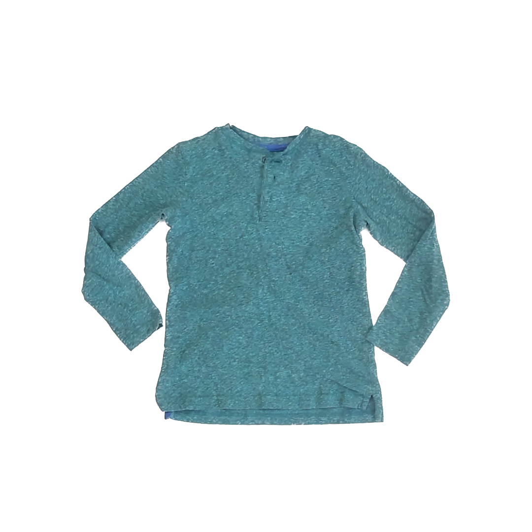 Primary Boys Teal Henley Size: 6-7 years Teal