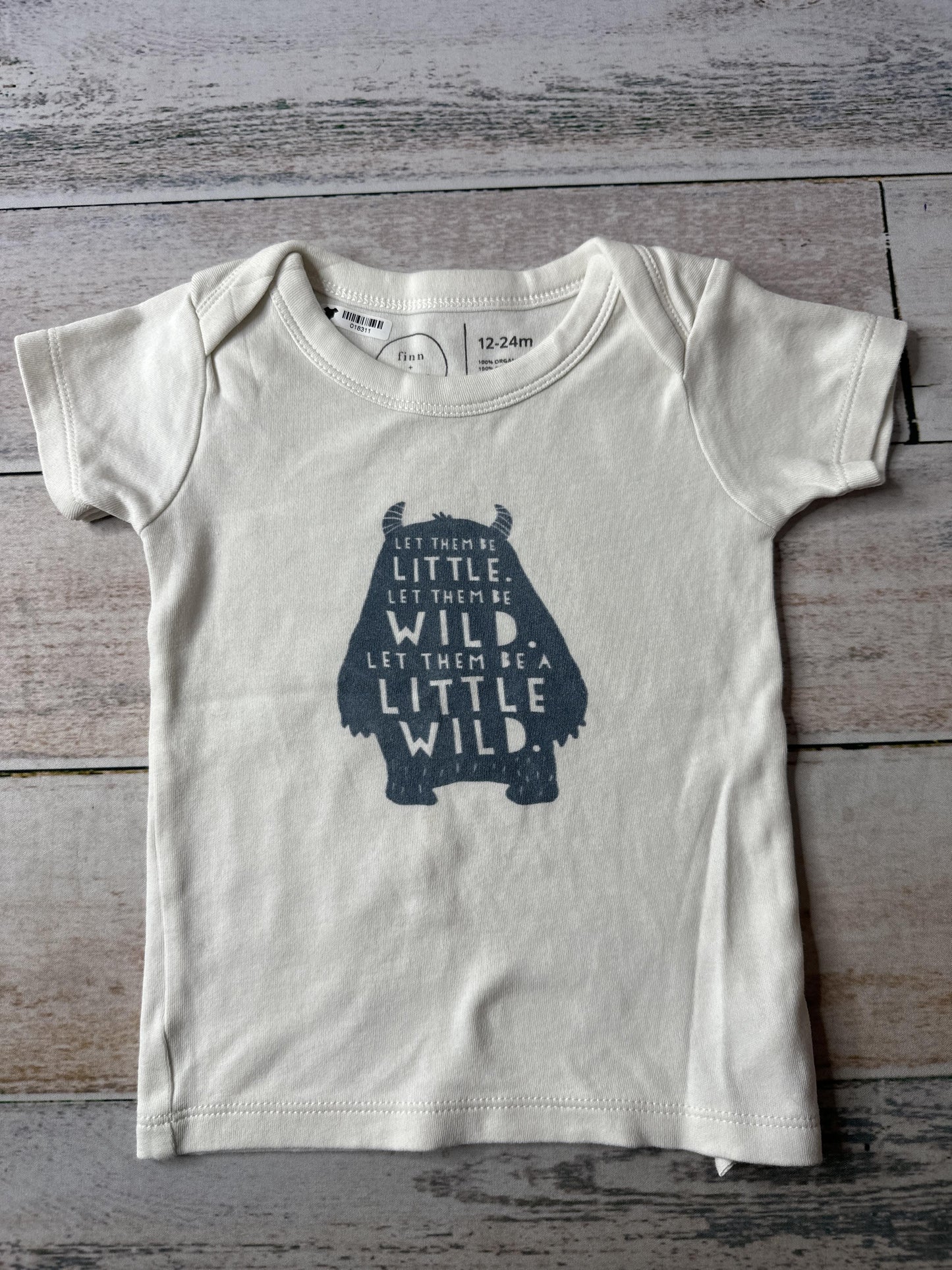 Finn + Emma Boys Text T-Shirt Size: 12-18 months Text