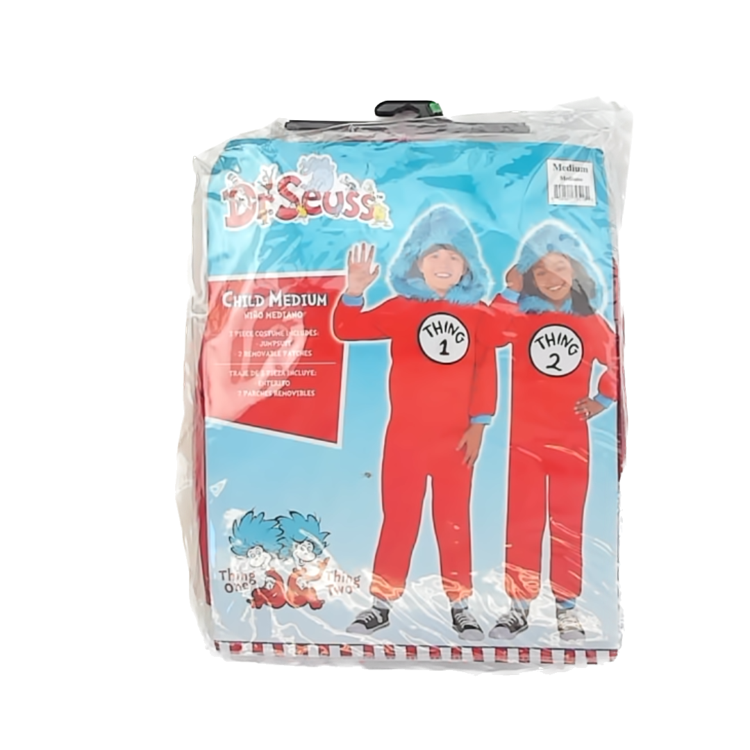 Dr. Seuss Unisex Thing 1 | Thing 2 Costume Size: Medium Thing 1 | Thing 2