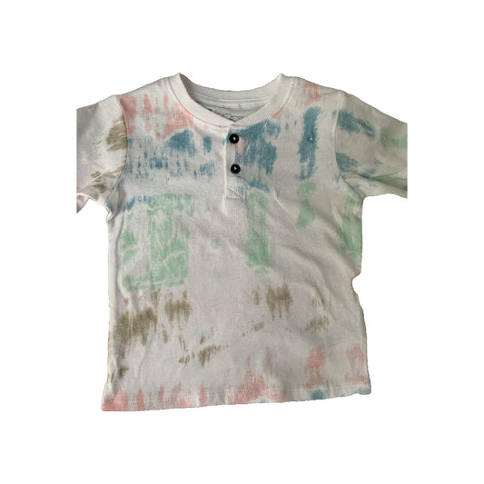 Art Class Unisex Tie Dye | pink | light green | Light Blue T-Shirt Size: 12M Tie Dye | pink | light green | Light Blue