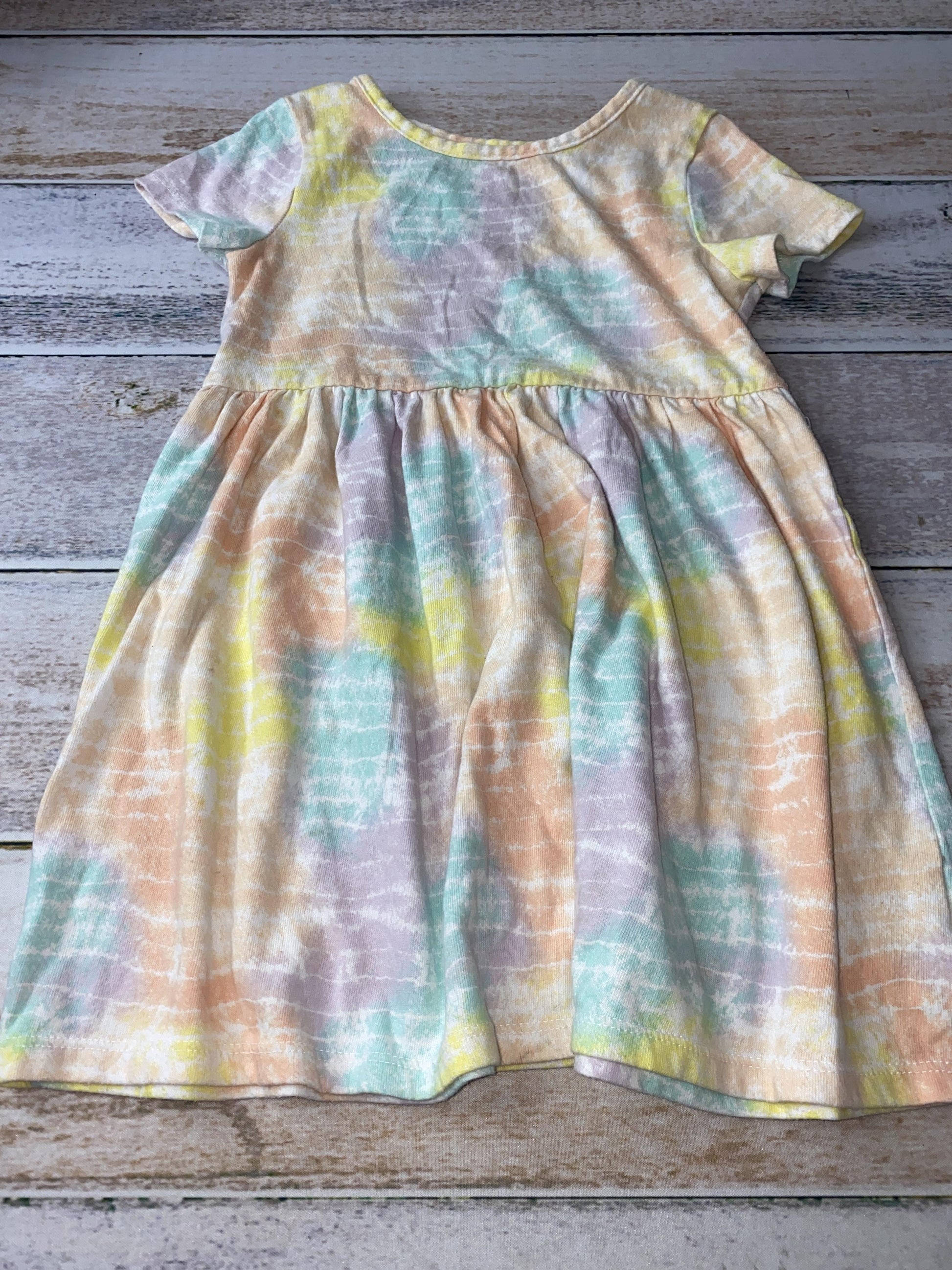 Cat & Jack Girls Tie Dye Dress Size: 4T Tie Dye