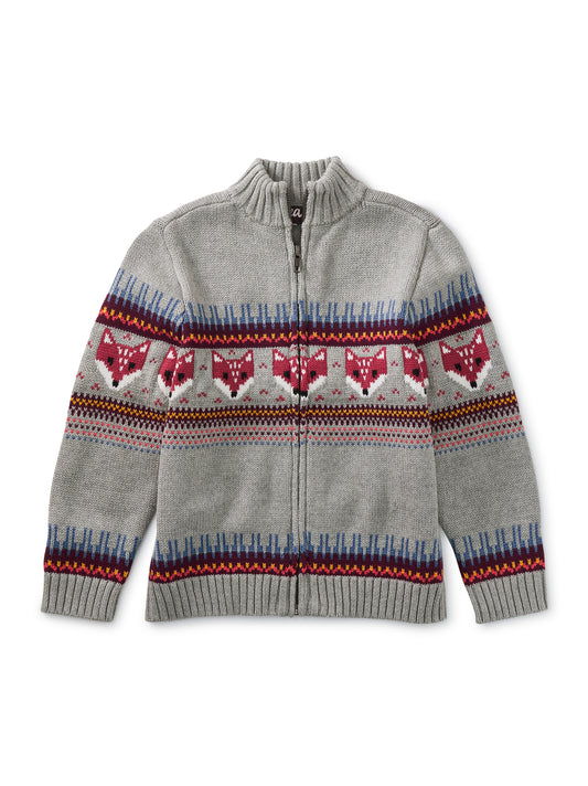 Tea Collection Boys Toasty Traveler Cardigan Size: 4-5T Toasty Traveler