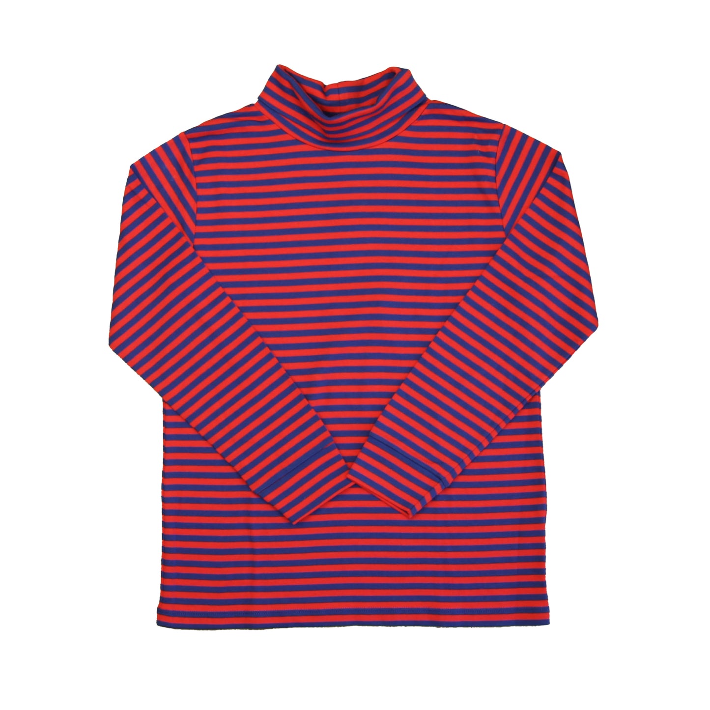 Classic Prep Boys Tomato and Bright Navy Turtleneck Size: 6-14 Years