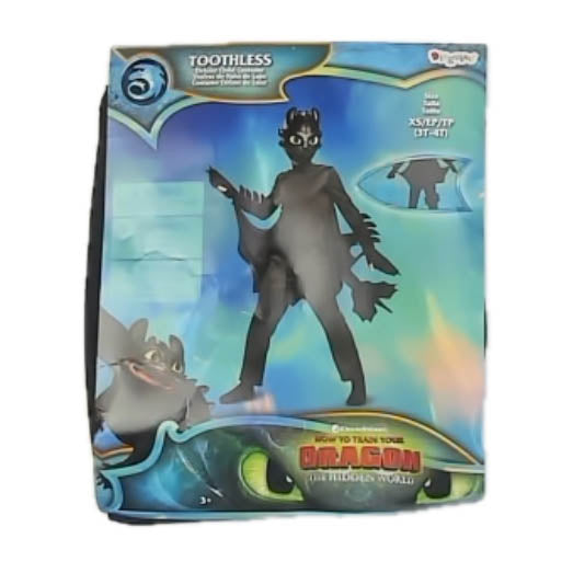 Dreamworks "How To Train Your Dragon Boys Toothless Costume Size: 3-4T Toothless