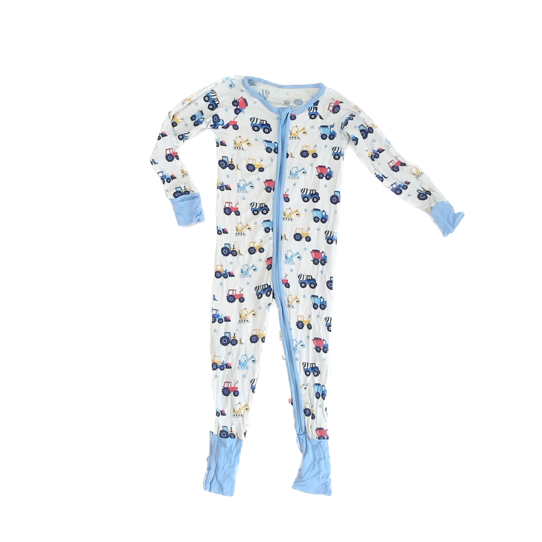Unknown Boys Tractors 1-piece Non-footed Pajamas Size: *18-24 Months Tractors
