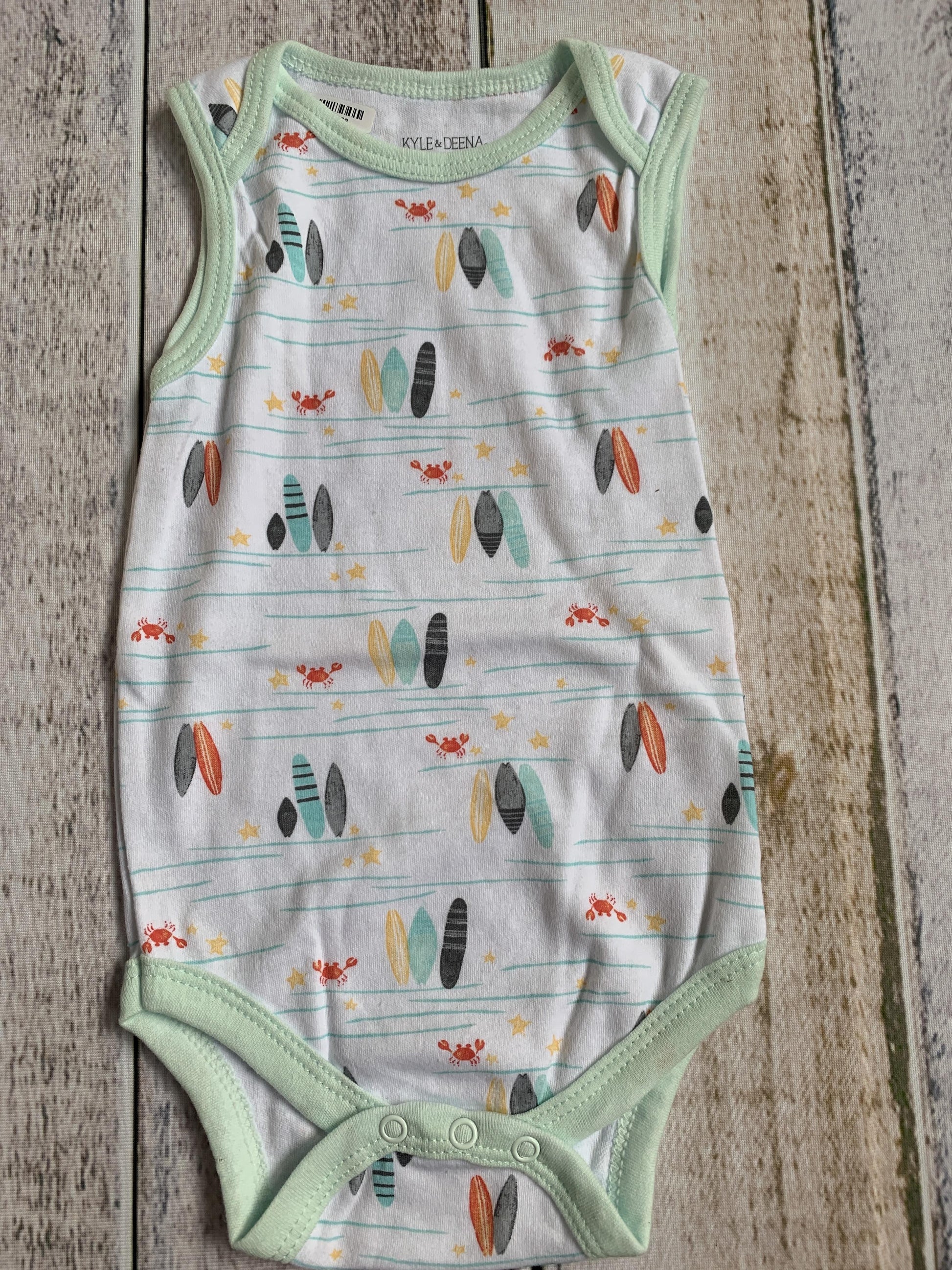 Kylee & Deena Boys Tropical Onesie Size: 6-9 months Tropical