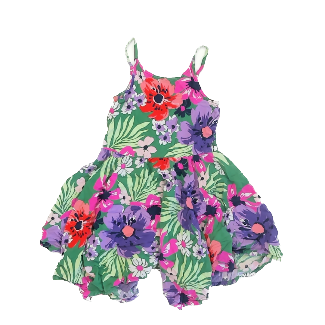 Unknown Girls Tropical Sun Dress Size: 7-8 Years * Tropical