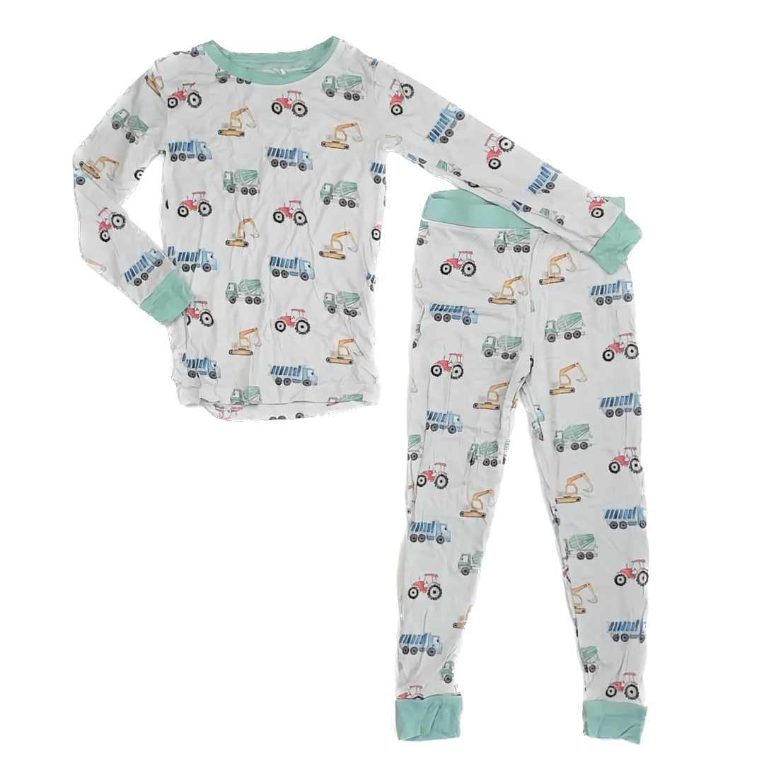 Unknown Brand Boys Trucks 2-piece Pajamas Size: 4-5T Trucks