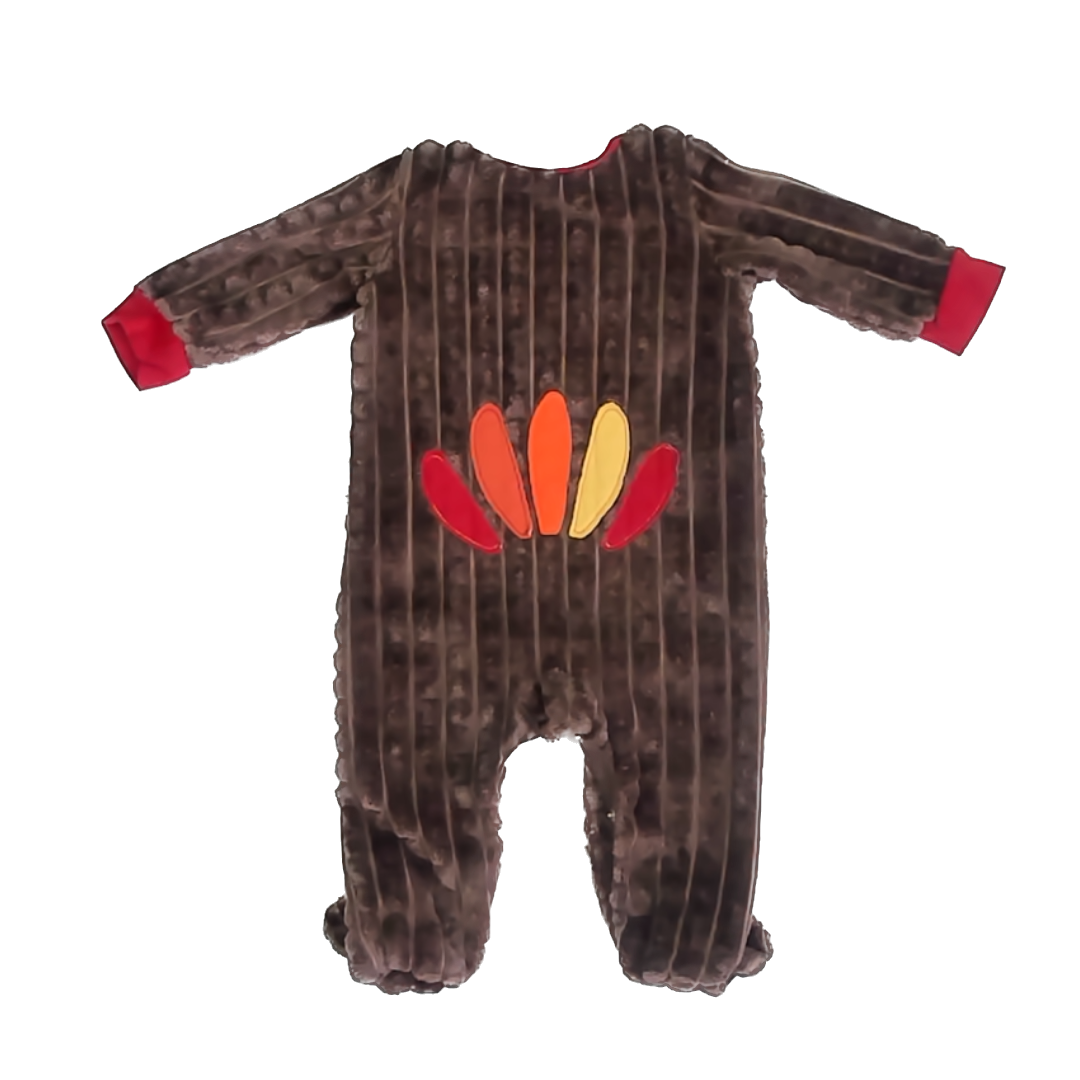 Baby Starters Unisex Turkey Costume Long Sleeve Outfit Size: 6 Months Turkey Costume
