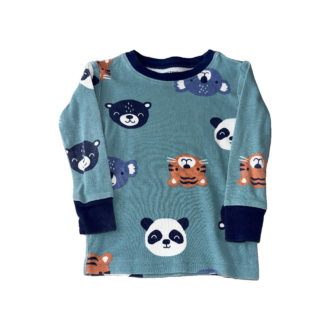 Carters Unisex Turquoise | animals Pajamas Size: 18 months Turquoise | animals