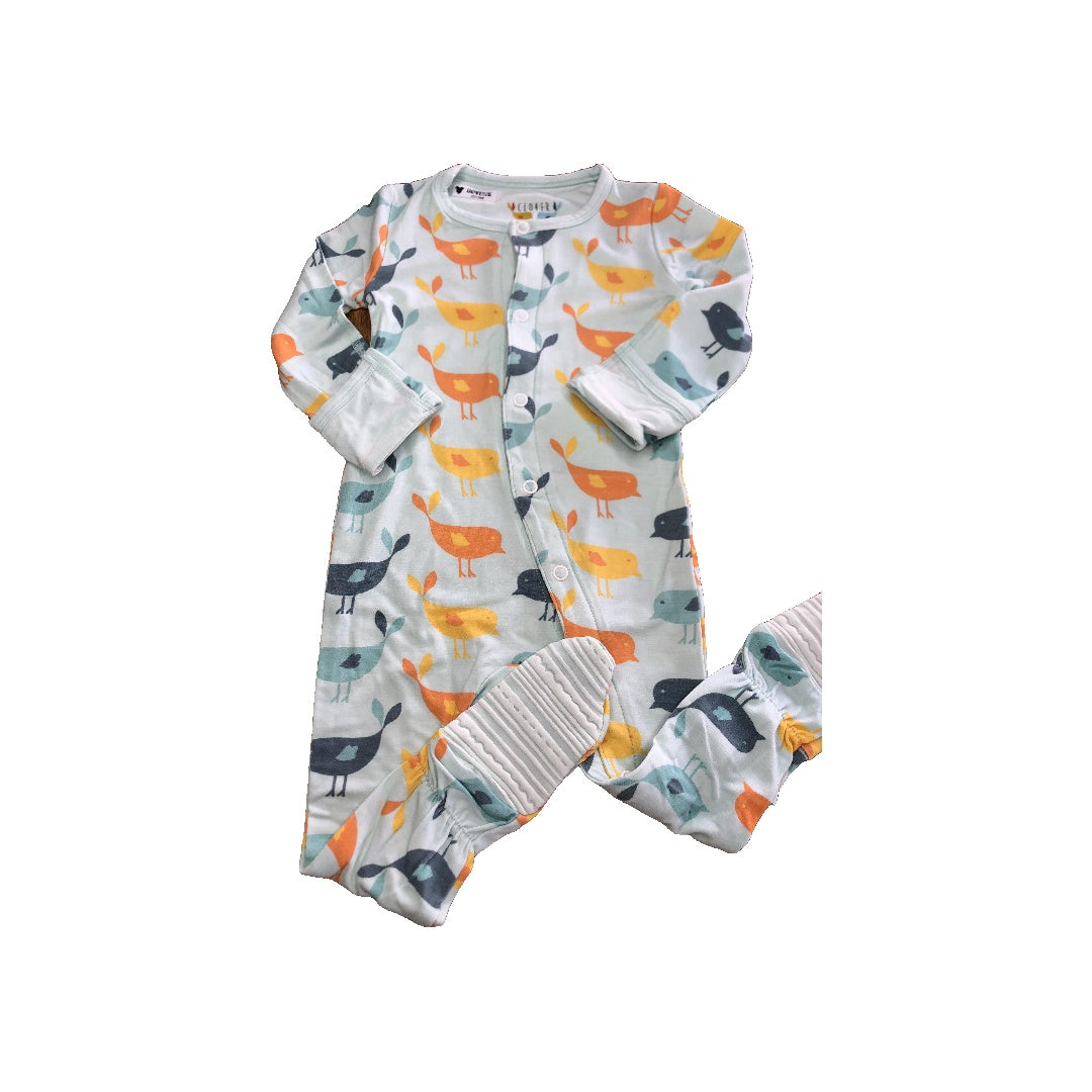 Clover Baby & Kids Girls Turquoise | animals Pajamas Size: 6-12 months Turquoise | animals