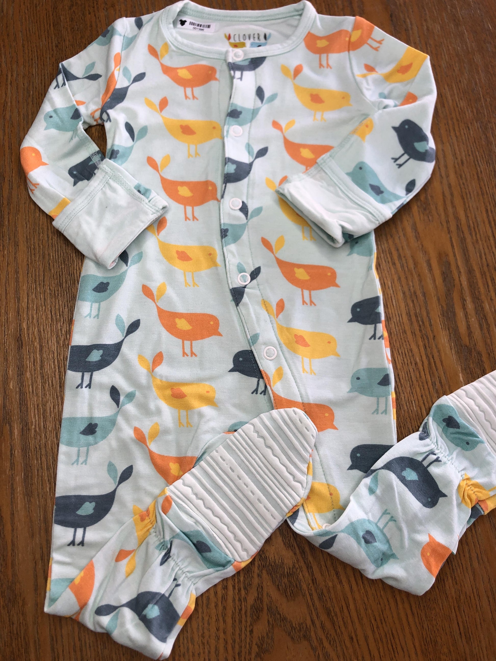 Clover Baby & Kids Girls Turquoise | animals Pajamas Size: 6-12 months Turquoise | animals