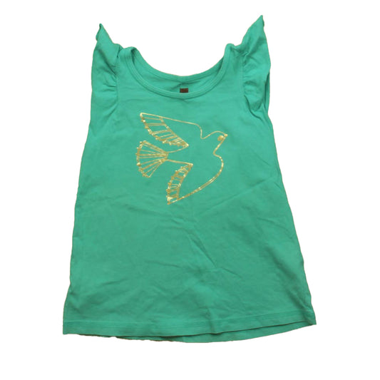 Tea Girls Turquoise Bird T-Shirt Size: 4T Turquoise Bird