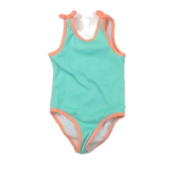 Cat & Jack Girls Turquoise | Coral 1-piece Swimsuit Size: 3T Turquoise | Coral