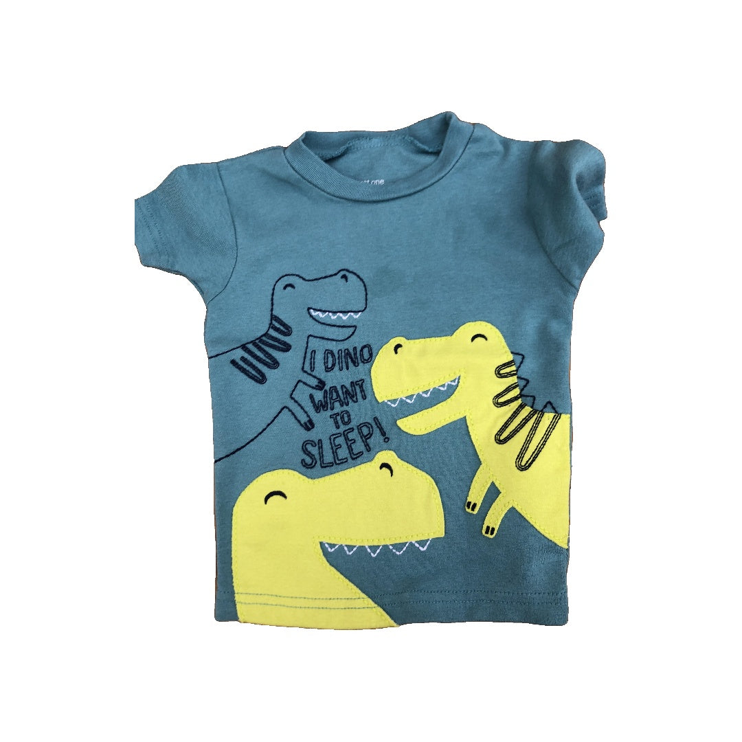 Carters Boys Turquoise | Dinosaur Pajamas Size: 12 months Turquoise | Dinosaur