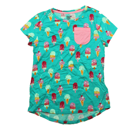 Spotted Zebra Girls Turquoise Ice Cream T-Shirt Size: 12 Years
