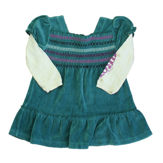Juicy Couture Girls Turquoise | Ivory Dress Size: 18-24 Months Turquoise | Ivory
