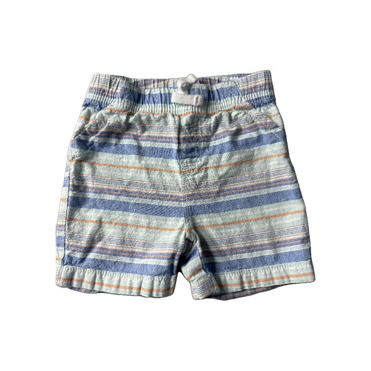 Jumping Beans Boys Turquoise | Light Blue | White | Stripe Shorts Size: 18-24 months Turquoise | Light Blue | White | Stripe