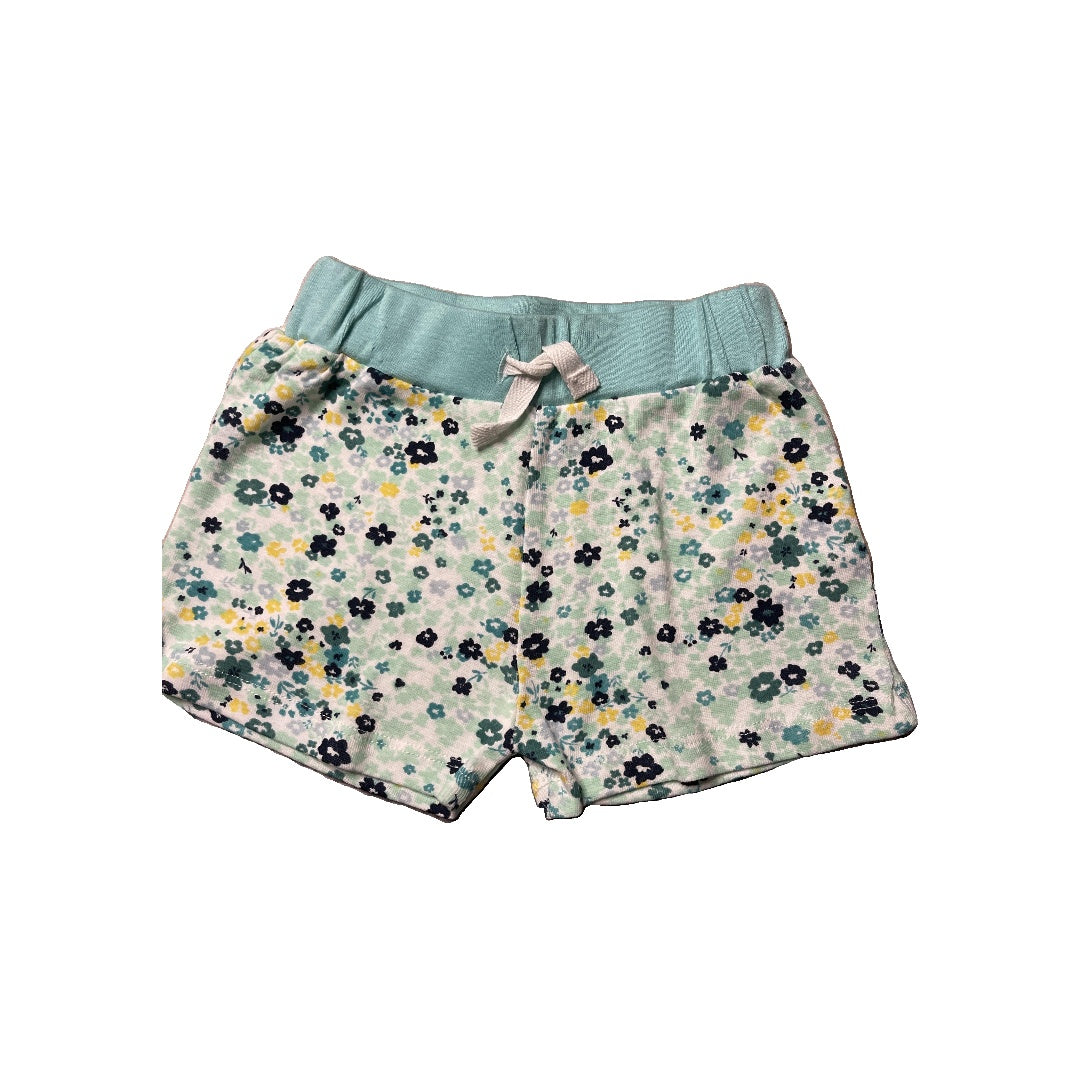 Honest co Girls Turquoise | Light Blue | White | Yellow Shorts Size: 12 months Turquoise | Light Blue | White | Yellow