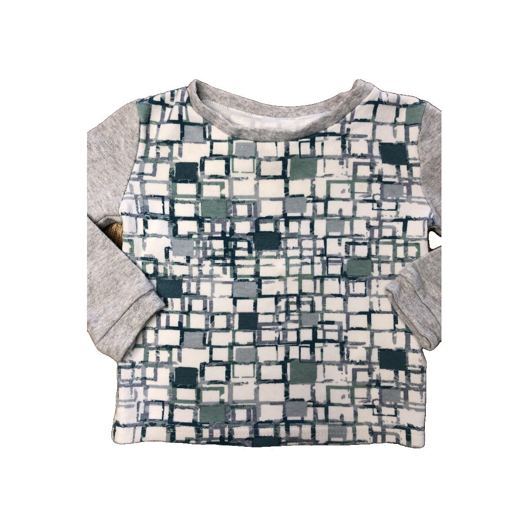 asher and olivia Unisex Turquoise | Light Blue | White Pajamas Size: 18 months Turquoise | Light Blue | White