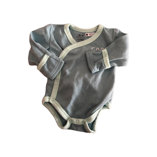 asher and olivia Unisex Turquoise | Light Blue Onesie Size: Newborn Turquoise | Light Blue