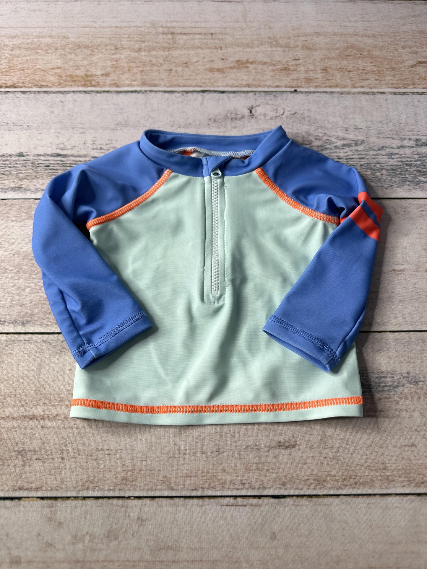 Rockets of Awesome Unisex Turquoise | Light Blue Rashguard Size: 0-3 months Turquoise | Light Blue