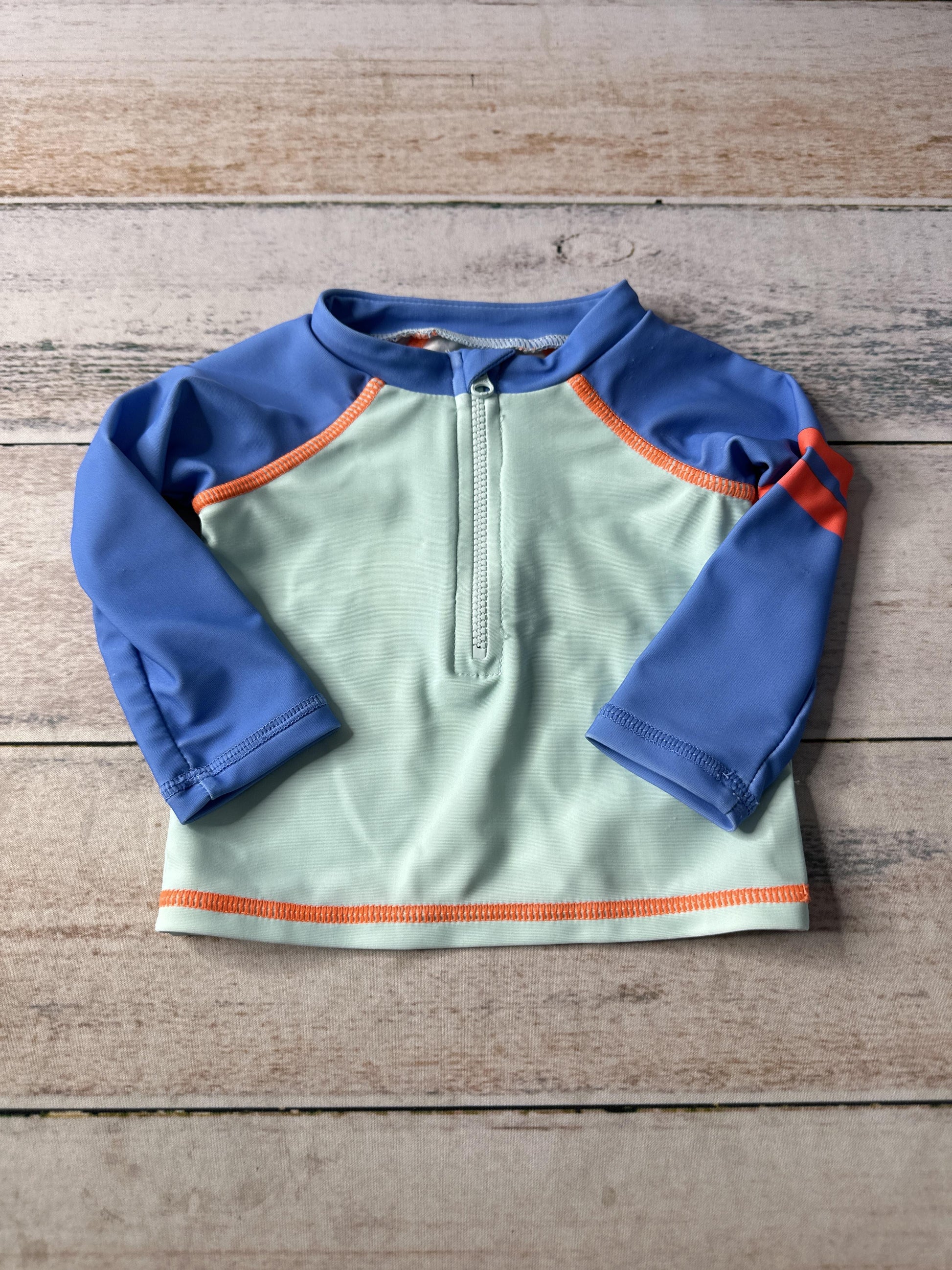 Rockets of Awesome Unisex Turquoise | Light Blue Rashguard Size: 0-3 months Turquoise | Light Blue