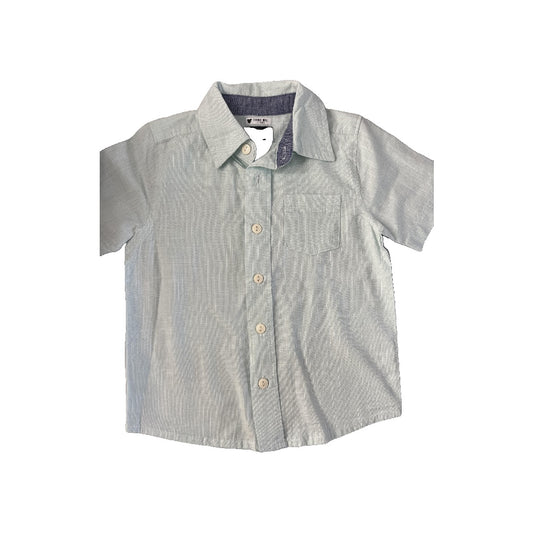 OshKosh Boys Turquoise | Light Blue Button Down Short Sleeve Size: 2T Turquoise | Light Blue