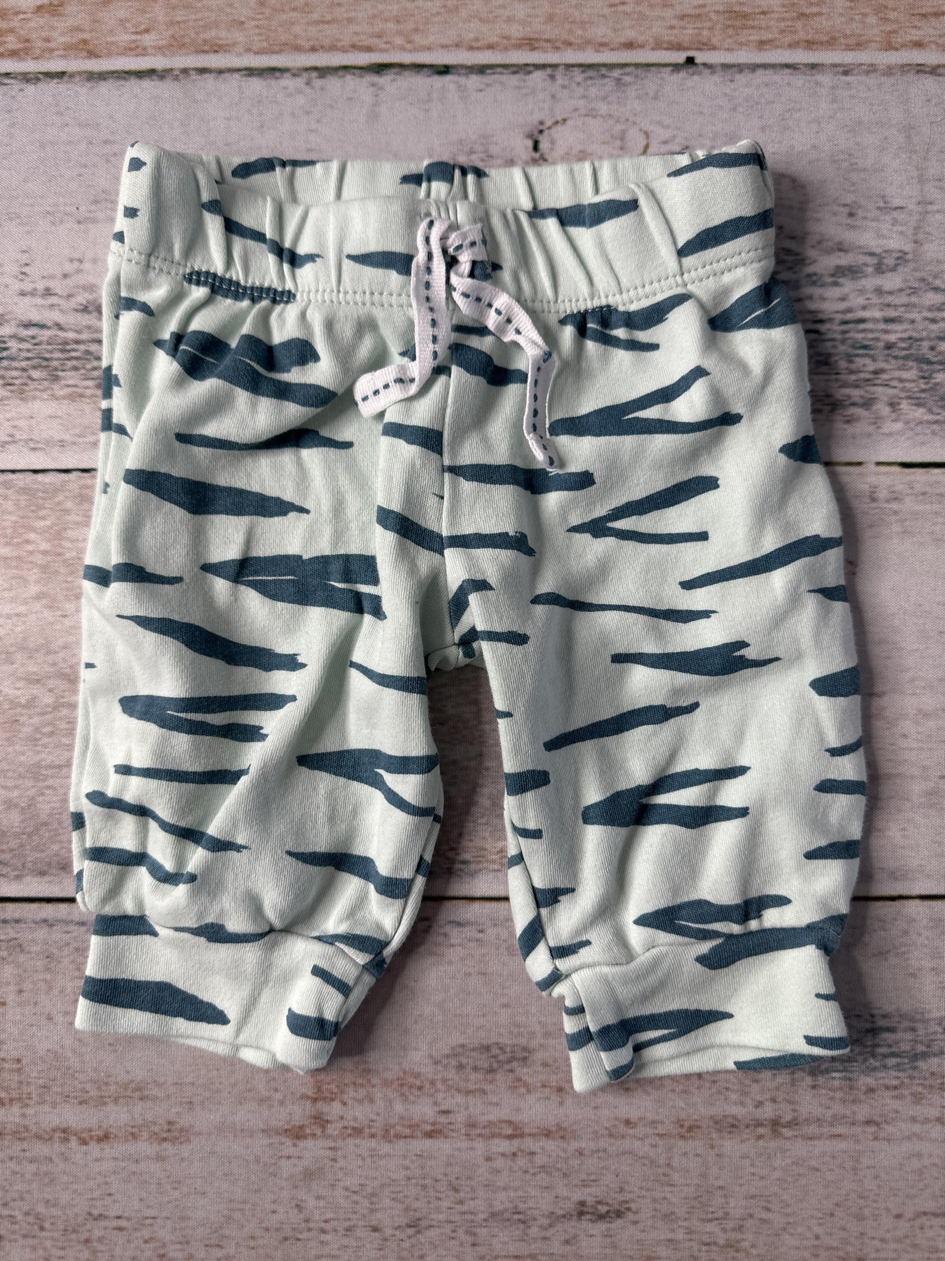 Oliver & Rain Girls Turquoise | Light Blue Pants Size: 0-3 months Turquoise | Light Blue