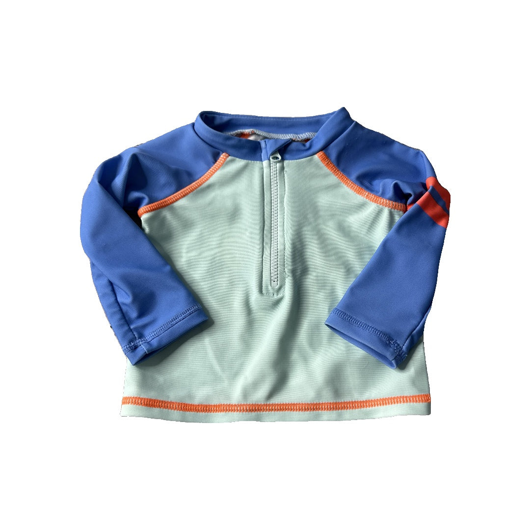 Rockets of Awesome Unisex Turquoise | Light Blue Rashguard Size: 0-3 months Turquoise | Light Blue