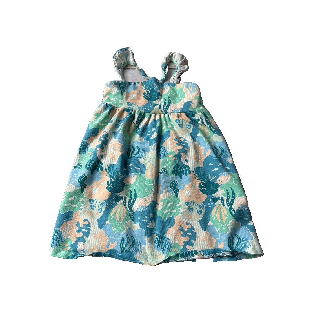 Issac Mizrahi Girls Turquoise | Light Blue Dress Size: 3T Turquoise | Light Blue