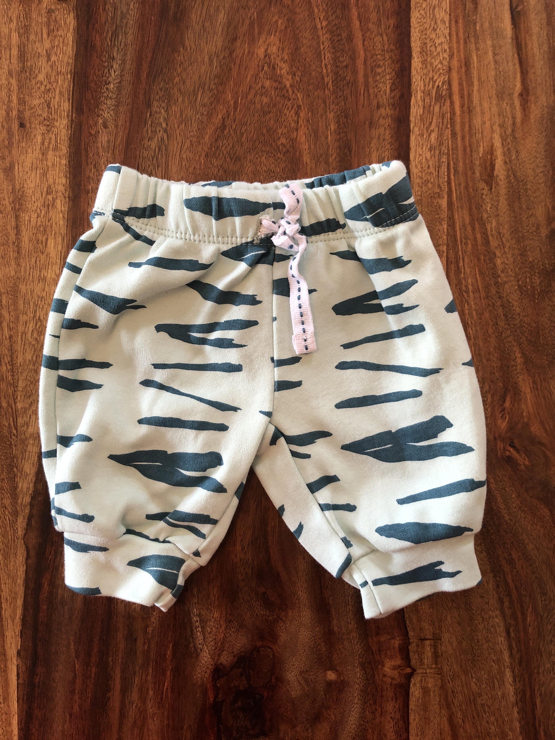 Oliver & Rain Girls Turquoise | light green Pants Size: Newborn Turquoise | light green