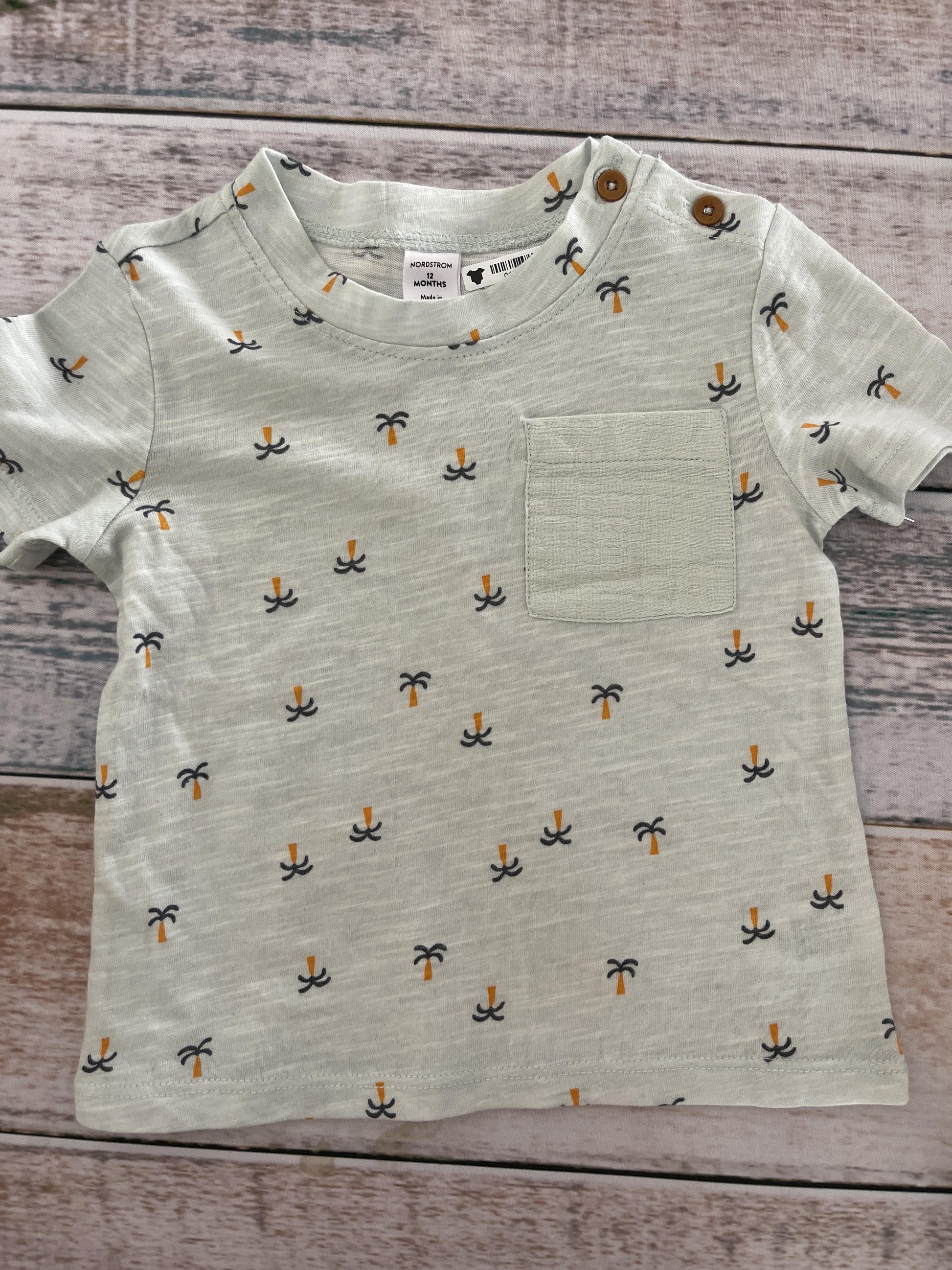 Nordstrom Unisex Turquoise | light green T-Shirt Size: 12 months Turquoise | light green