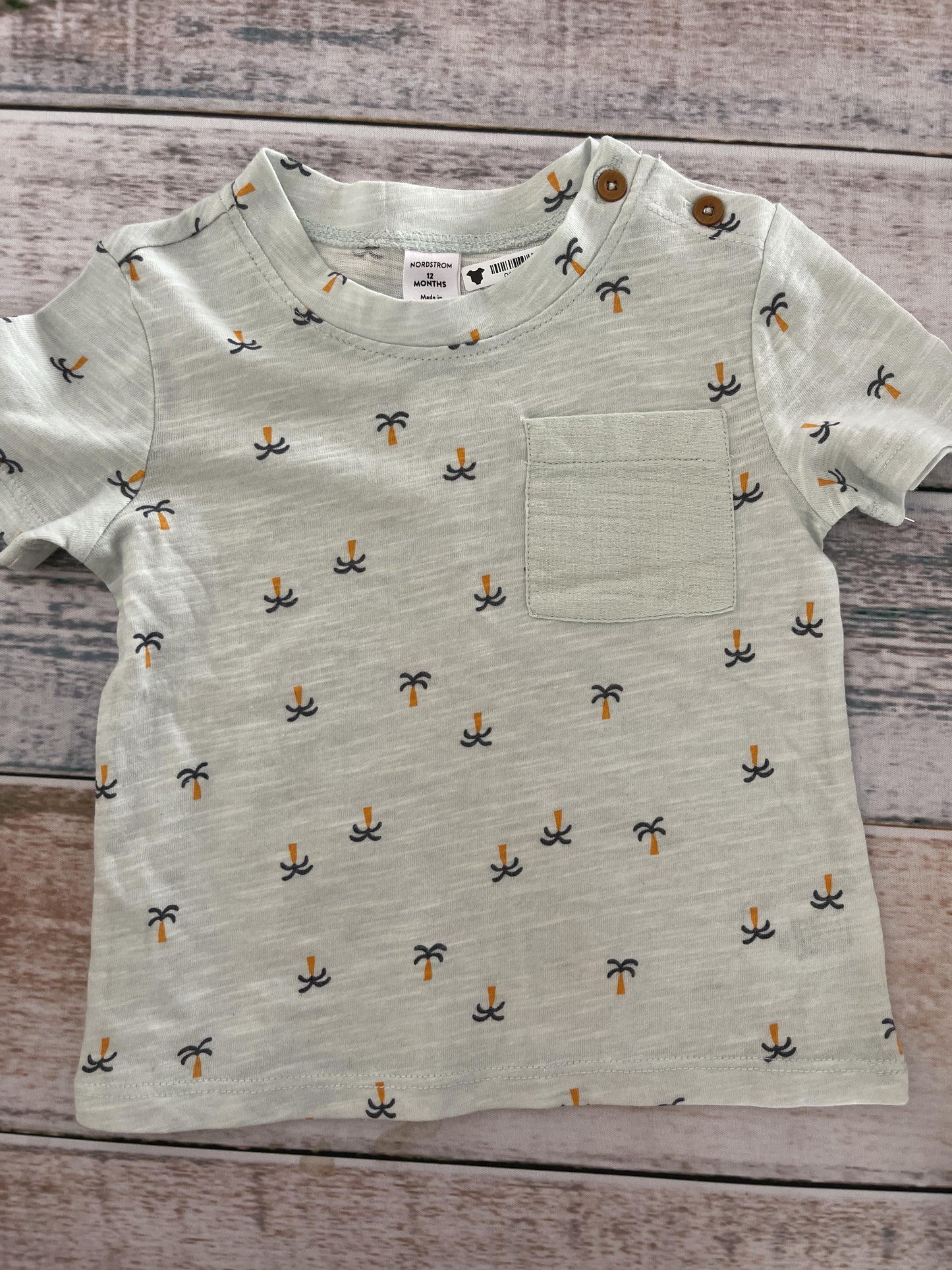 Nordstrom Unisex Turquoise | light green T-Shirt Size: 12 months Turquoise | light green