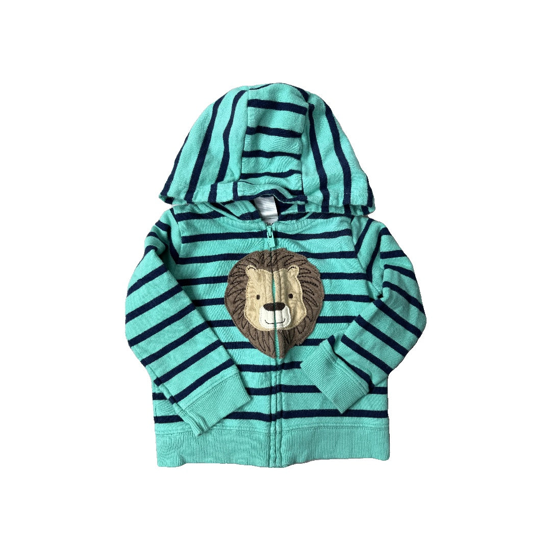 Carters Unisex Turquoise | Navy Blue | lions Hoodie Size: 12 months Turquoise | Navy Blue | lions