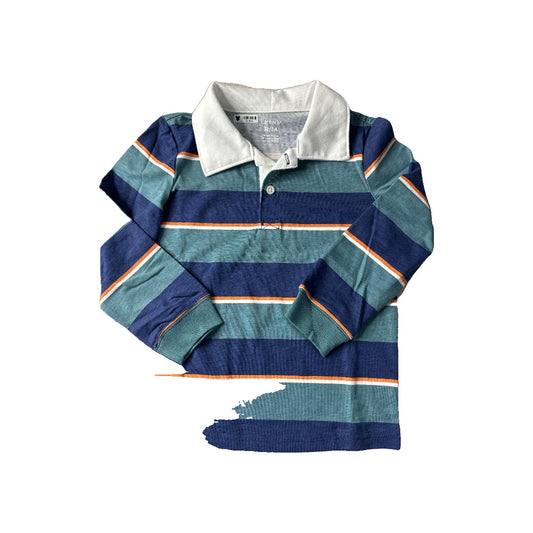 Carters Boys Turquoise | Navy Blue | White | orange Polo Shirt Size: 3T Turquoise | Navy Blue | White | orange