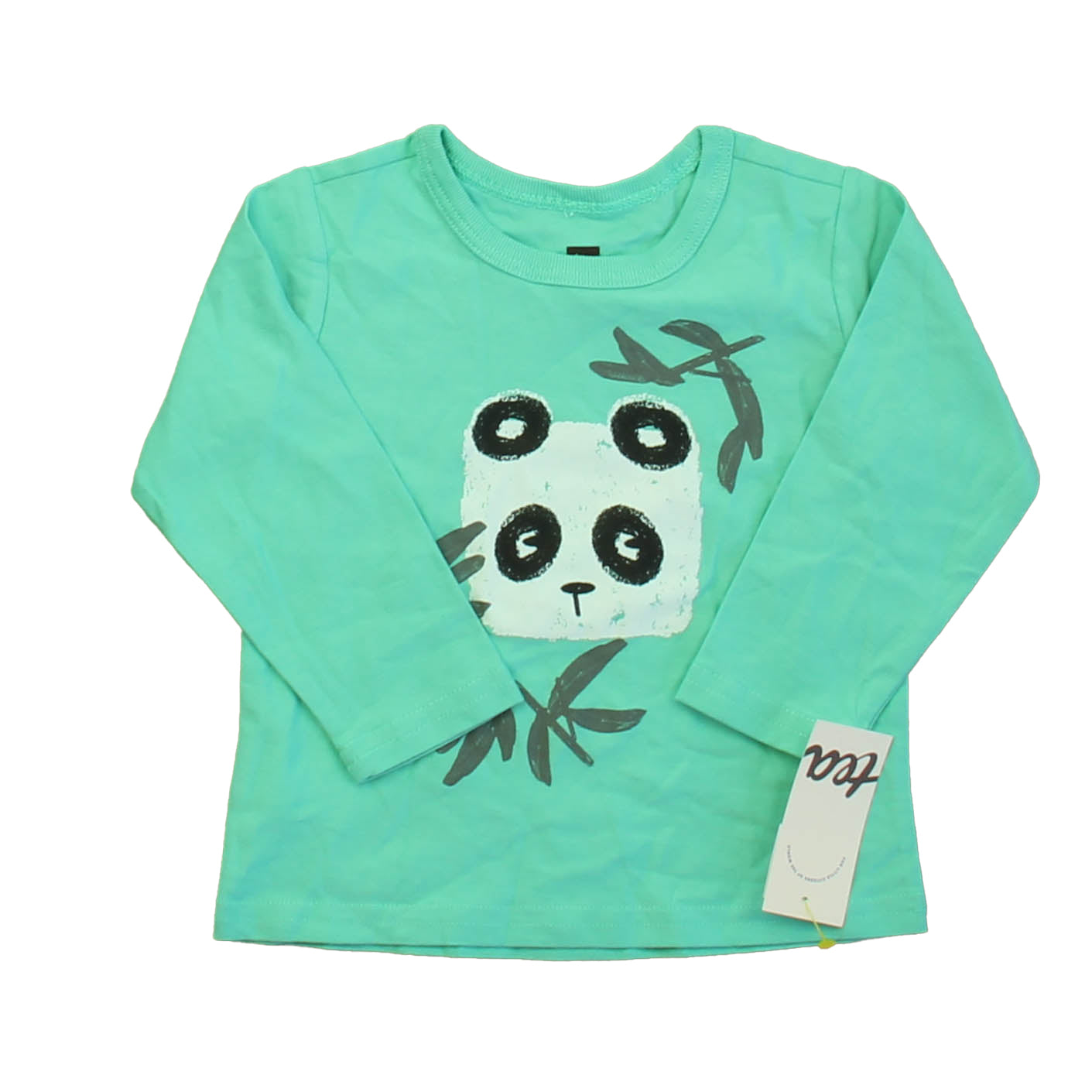 Tea Boys Turquoise Panda Long Sleeve T-Shirt Size: 9-12 Months