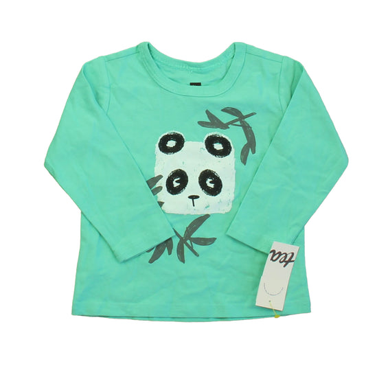 Tea Boys Turquoise Panda Long Sleeve T-Shirt Size: 9-12 Months