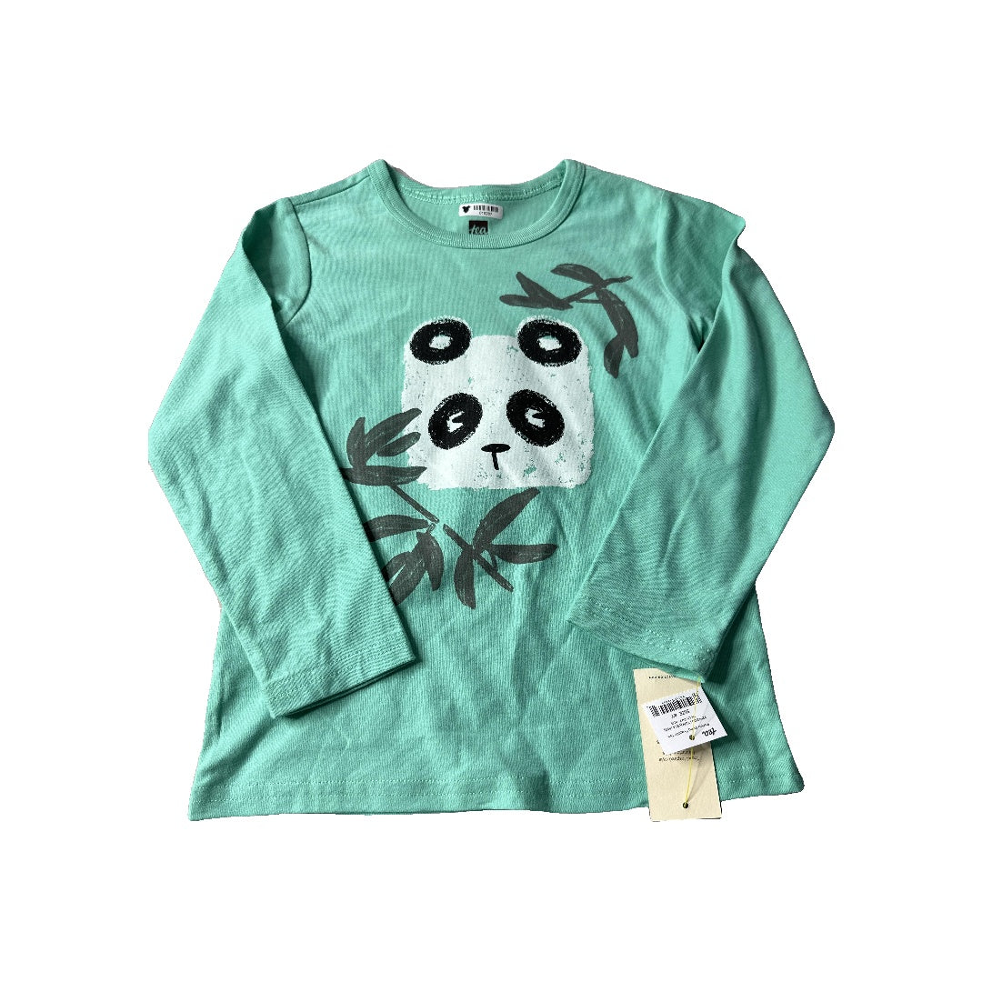 Tea Unisex Turquoise | pandas Long Sleeve T-Shirt Size: 4T Turquoise | pandas