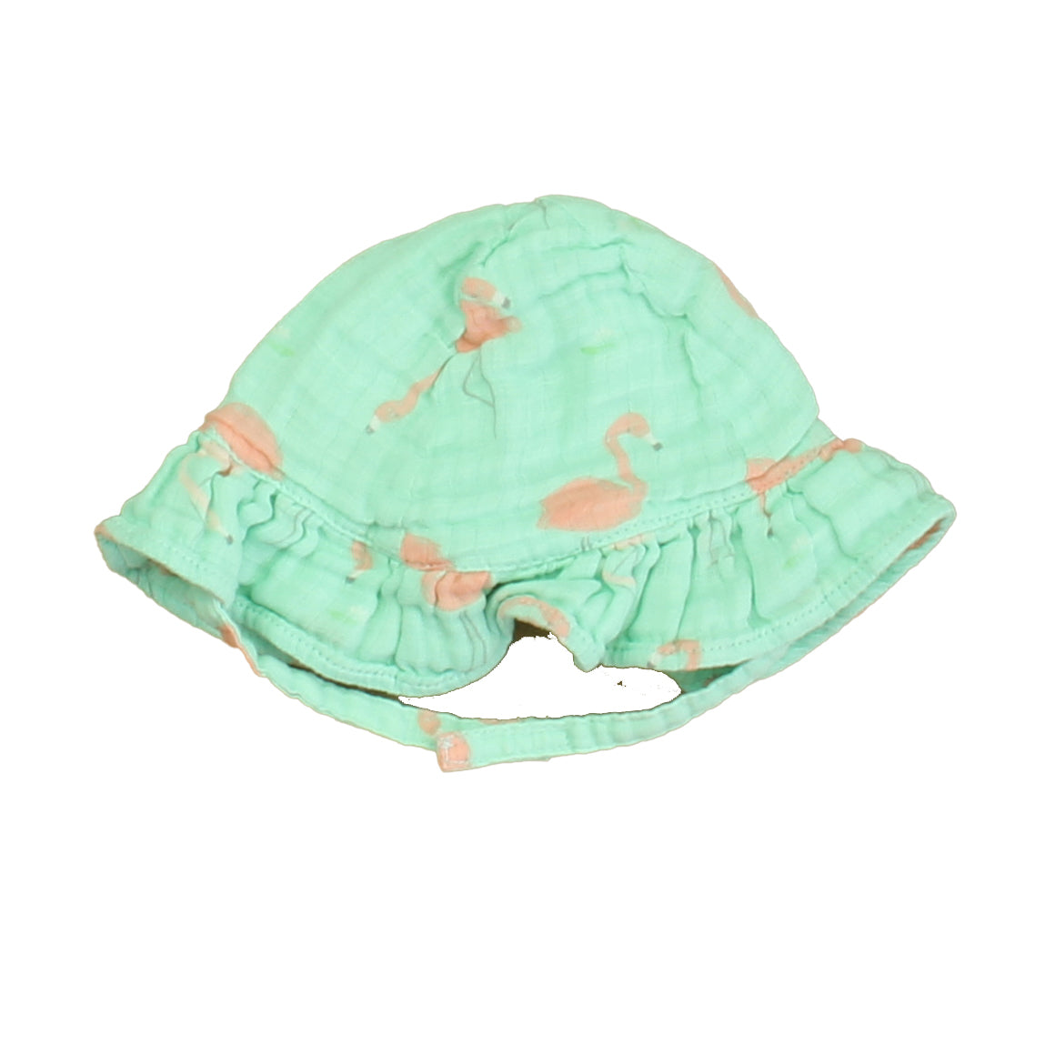 Angel Dear Girls Turquoise | Pink Flamingo Hat Size: 0-12 Months Turquoise | Pink Flamingo