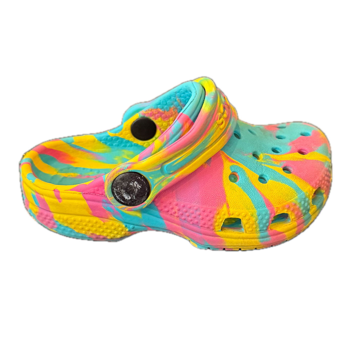 Crocs Girls Turquoise | Pink | Yellow Shoes Size: 6 Toddler Turquoise | Pink | Yellow