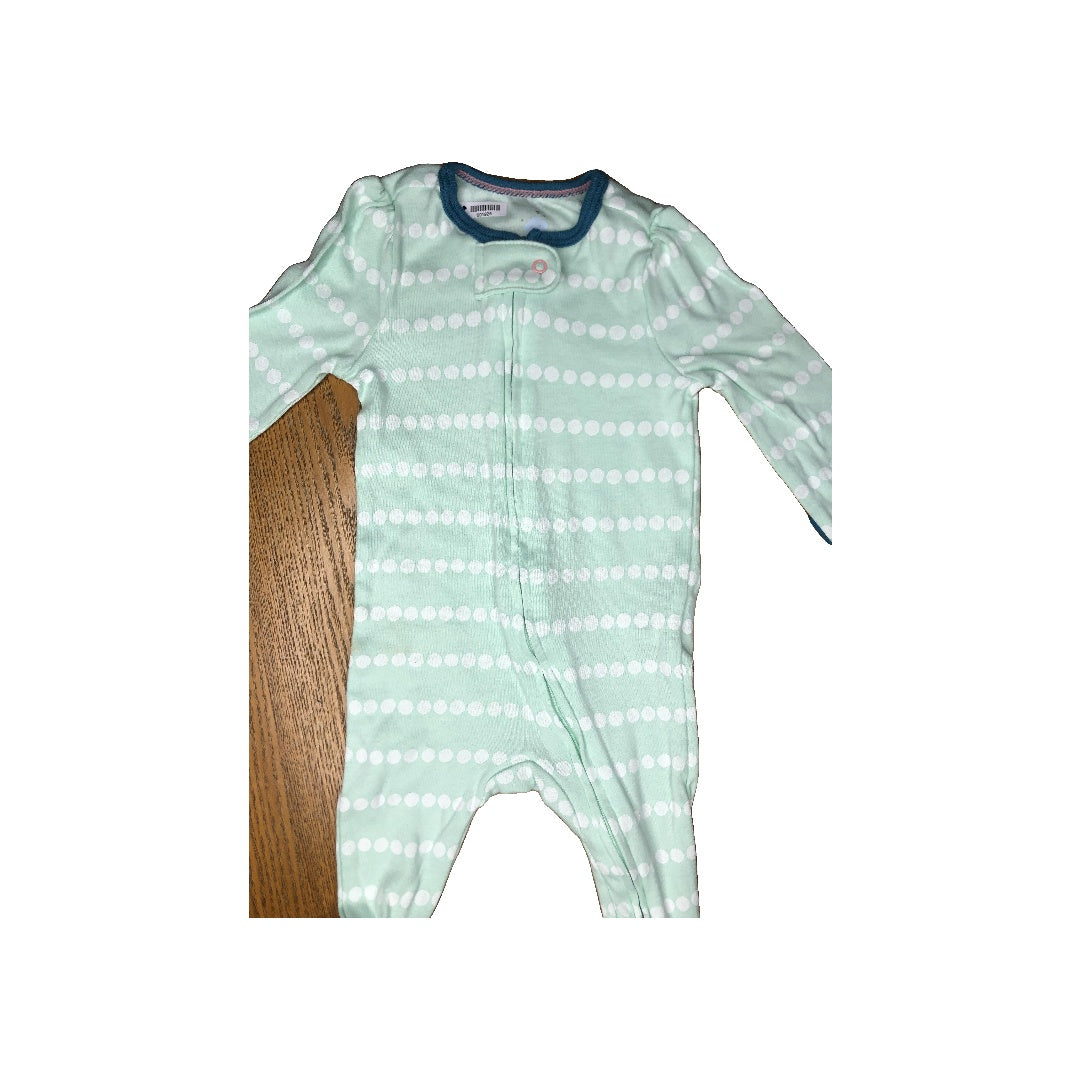 Cloud Island Girls Turquoise | polka dot Pajamas Size: 3-6 months Turquoise | polka dot