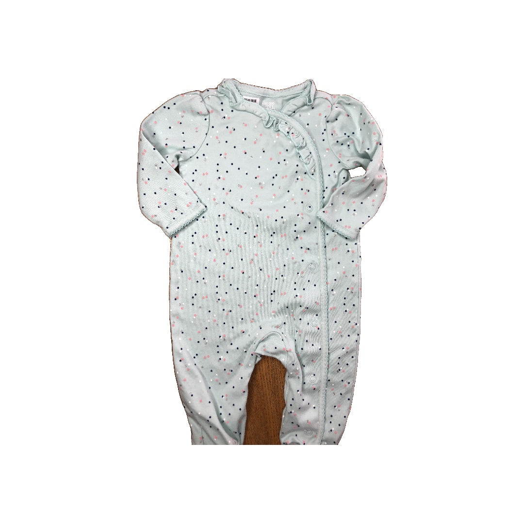 Carters Girls Turquoise | polka dot Pajamas Size: 6 months Turquoise | polka dot