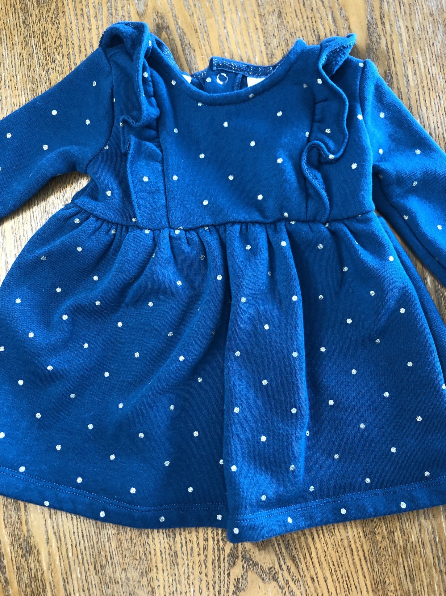 Carters Girls Turquoise | polka dot Dress Size: 6 months Turquoise | polka dot