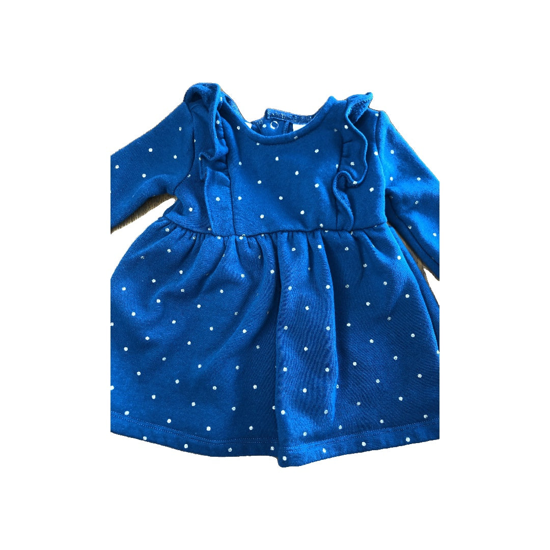 Carters Girls Turquoise | polka dot Dress Size: 6 months Turquoise | polka dot