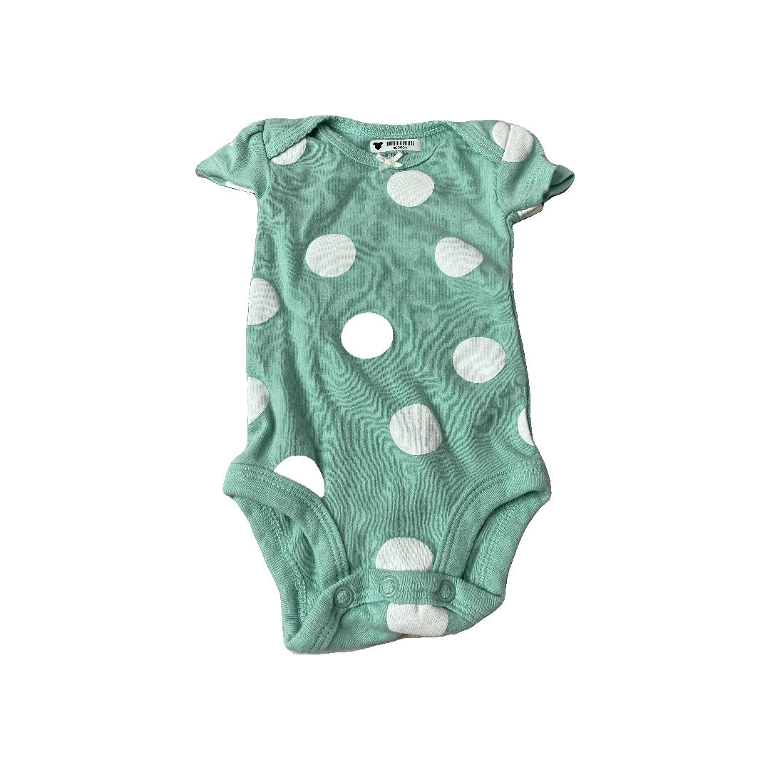 Carters Girls Turquoise | polka dot Onesie Size: Newborn Turquoise | polka dot