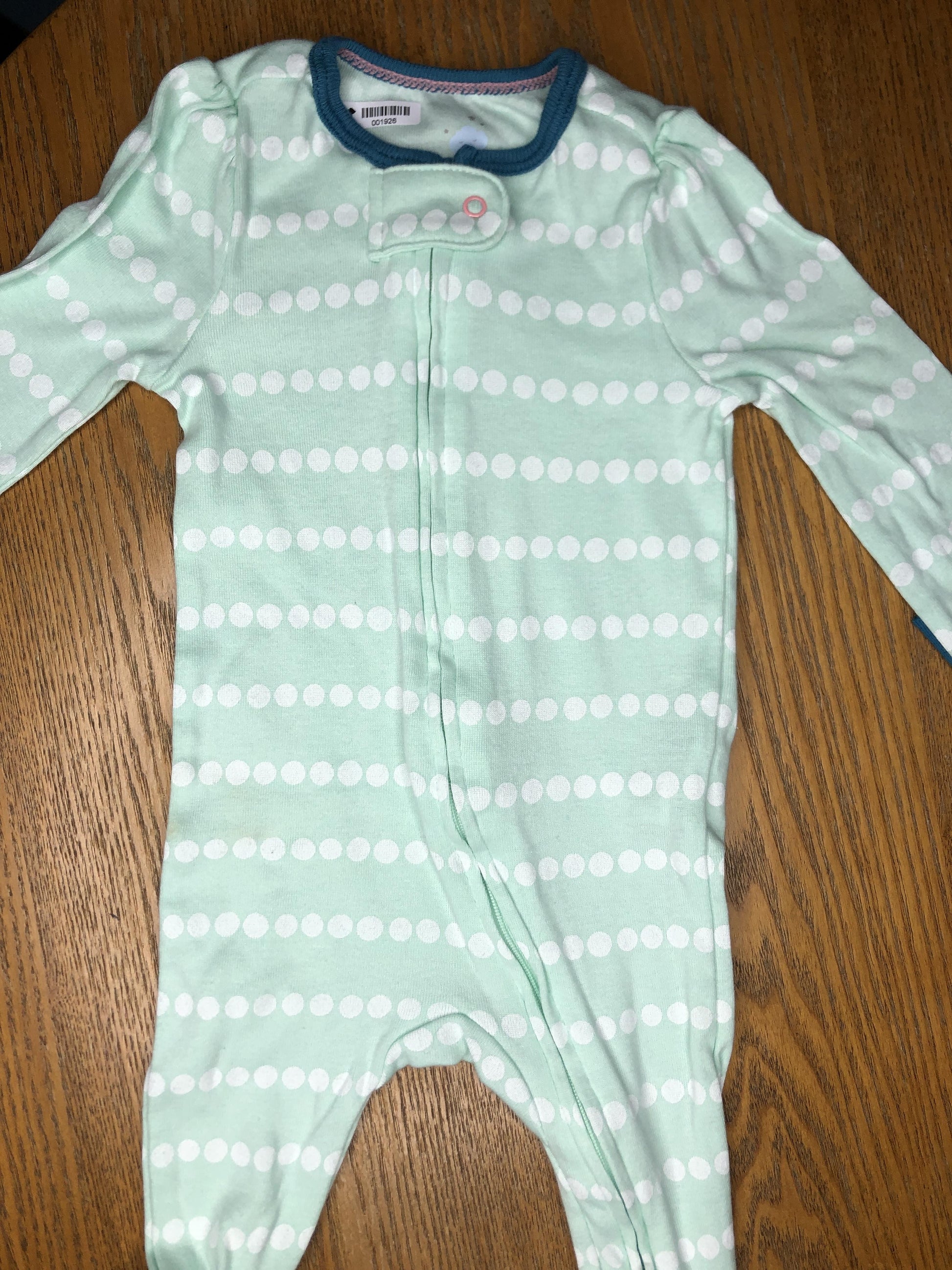 Cloud Island Girls Turquoise | polka dot Pajamas Size: 3-6 months Turquoise | polka dot