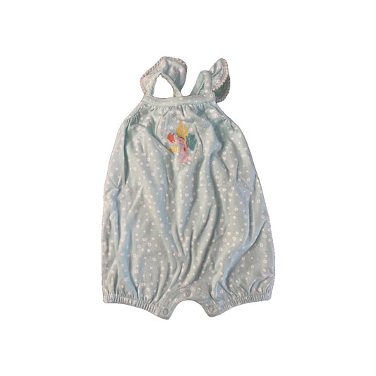 Mac and Moon Girls Turquoise | polka dot Romper Size: 18 months Turquoise | polka dot