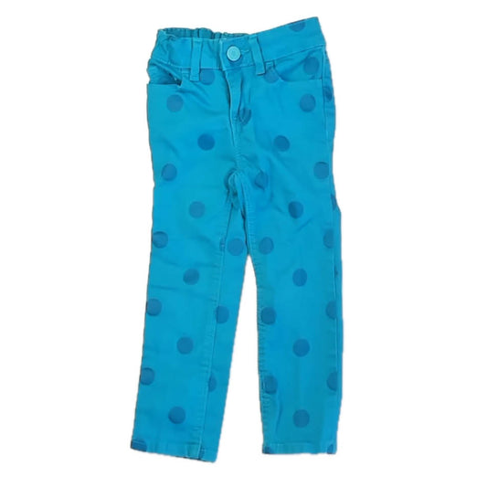 Gap Girls Turquoise Polka Dots Jeggings Size: 3T Turquoise Polka Dots